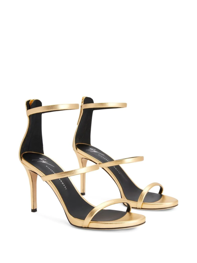 Shop Giuseppe Zanotti Harmony 90mm Sandals In Gold