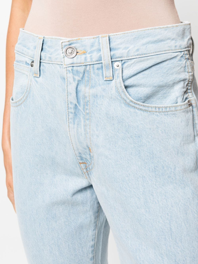 Shop Slvrlake Mid-rise Straight-leg Jeans In Blue