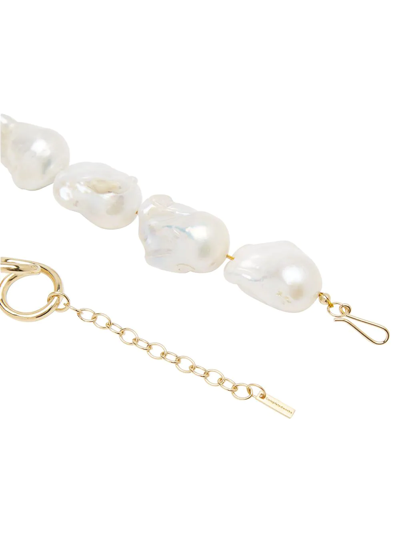 Shop Completedworks Who's In Charge? Pearl And Gold-plated Necklace