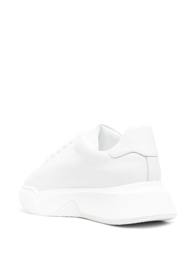 Shop Philipp Plein Godzilla Runner Hexagon Low-top Sneakers In White
