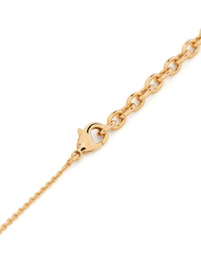 Shop Ferragamo Gancini Pendant Necklace In Gold