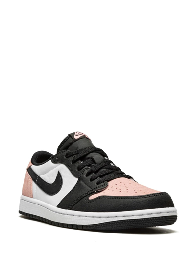 Shop Jordan Air  1 Low "bleached Coral" Sneakers In Black