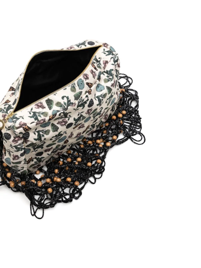 Sensi Studio Mesh Hobo Shoulder Bag In Schwarz