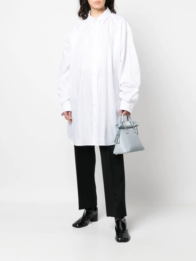 Maison Margiela Classic Cotton Button Up Shirt White In Weiss