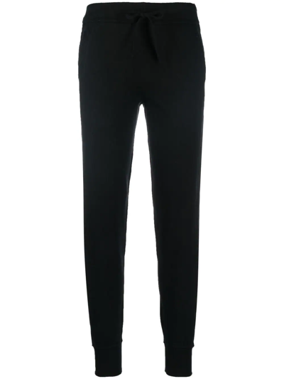 Shop Lauren Ralph Lauren Vendira Knitted Tapered Trousers In Schwarz