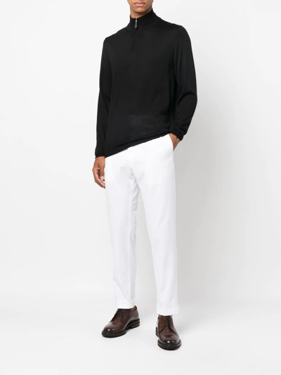 Shop Fedeli High-neck Cardigan In Schwarz