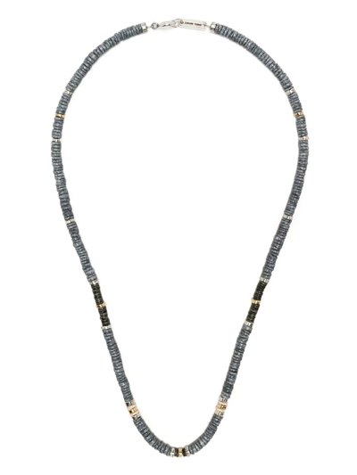Shop Isabel Marant Bead-embellished Draped Necklace In Grau