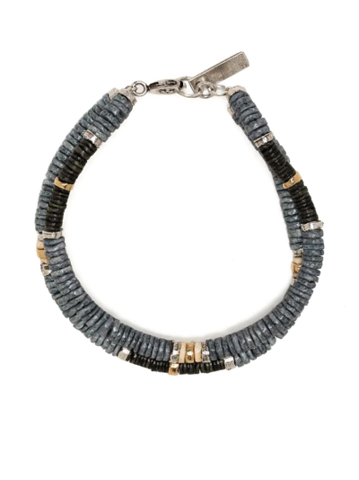 Shop Isabel Marant Two-row Bead-detail Bracelet In Grau