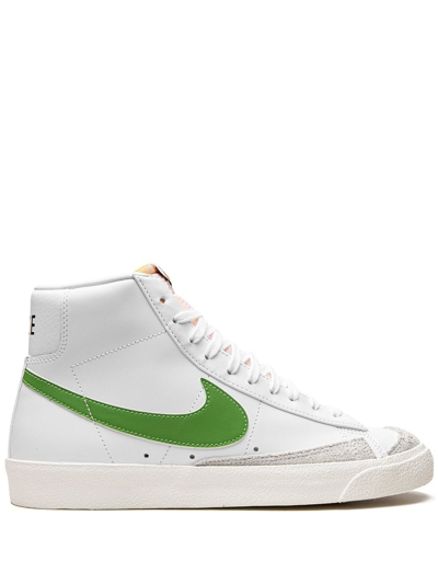 Shop Nike Blazer Mid '77 "chlorophyll" Sneakers In White