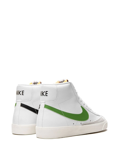 Shop Nike Blazer Mid '77 "chlorophyll" Sneakers In White