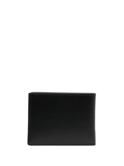 Shop Amiri Logo-print Leather Wallet In Schwarz