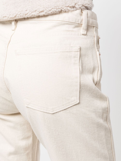 Shop 3x1 Straight-leg High-rise Jeans In Neutrals