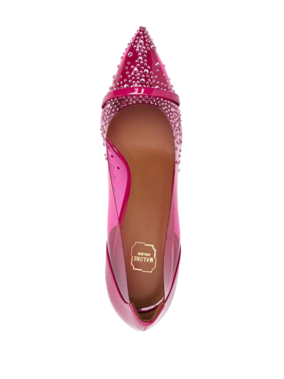 Shop Malone Souliers Joan 90mm Pumps In Rosa