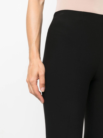 Vince Slim-fit Pull-on Trousers In Schwarz