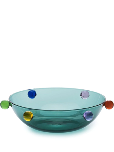 Shop Maison Balzac Dotdot Glass Bowl (20cm) In Neutrals