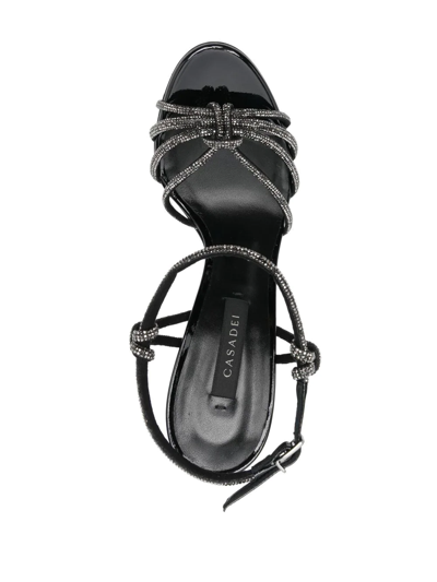 Shop Casadei Blade C + C 115mm Heel Sandals In Schwarz