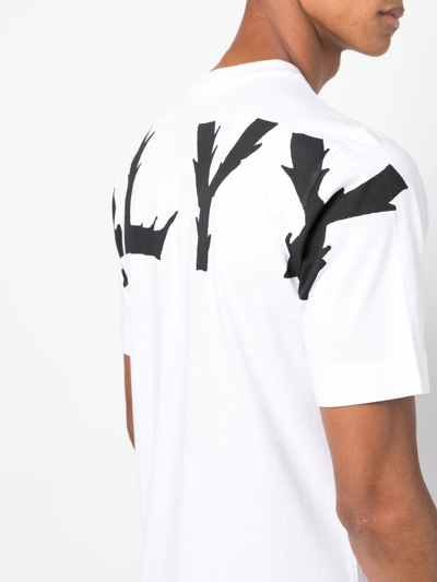 Shop Alyx Logo-print Cotton T-shirt In Weiss