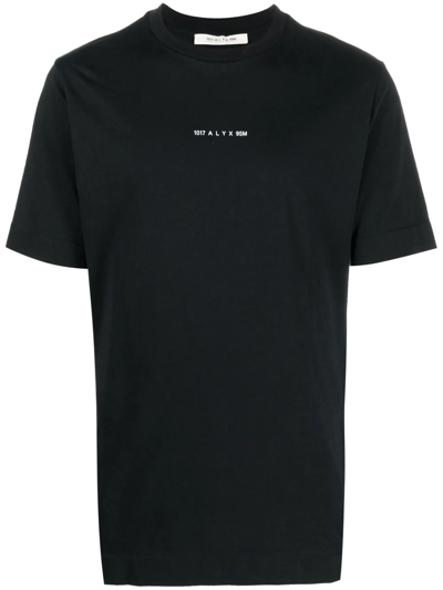 Shop Alyx Logo-print Cotton T-shirt In Schwarz