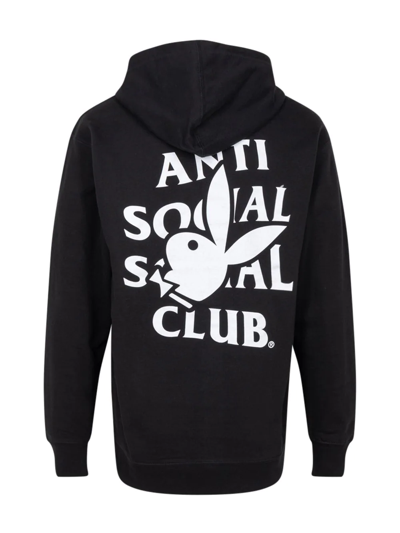Shop Anti Social Social Club X Playboy Logo-print Hoodie In Schwarz
