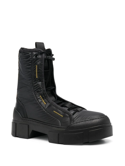 Shop Vic Matie Calf-leather Ankle Boots In Schwarz