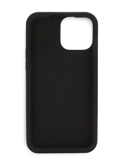 Shop Dolce & Gabbana Logo-embossed Iphone 13 Pro Max Case In Schwarz
