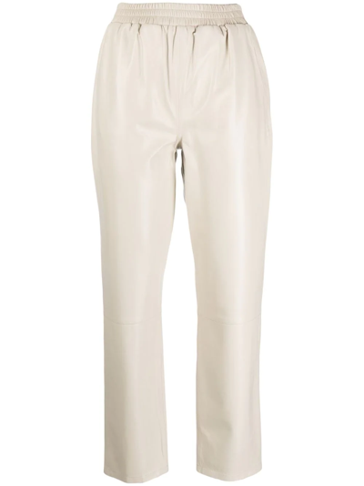 Shop Arma Abigail Straight-leg Panelled Trousers In Nude