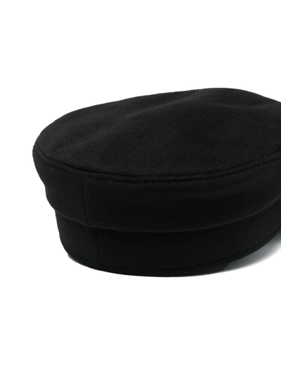 Ruslan Baginskiy Baker Boy Cotton Hat In Schwarz
