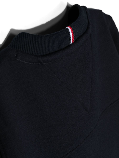Tommy Hilfiger Junior Logo-print Crew Neck Sweatshirt In Blau
