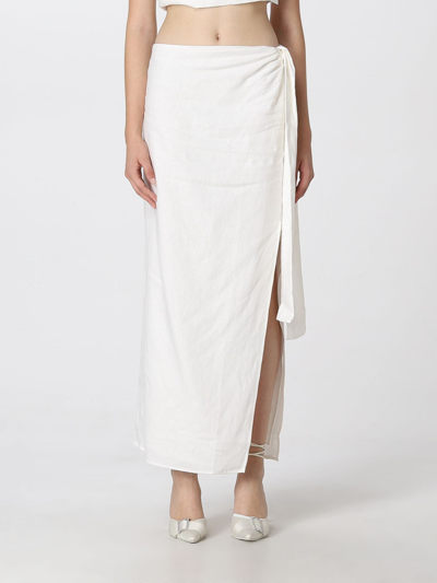 Shop Sir The Label Skirt  Woman Color White