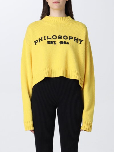 Shop Philosophy Di Lorenzo Serafini Jumper  Woman In Yellow