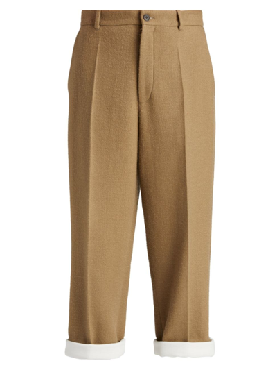 Shop The Row Women's Gustavo Wool-blend Pants In Bark