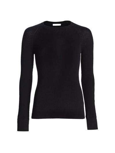Shop The Row Women's Visby Ribbed Cashmere Top In Black