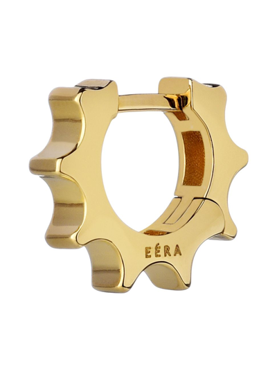 Shop Eéra Women's Gear 18k Yellow Gold Huggie Hoop Earring