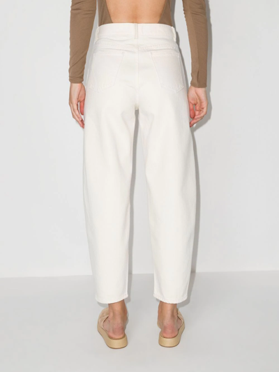 Shop Wandler Chamomile Cropped Jeans In Neutrals