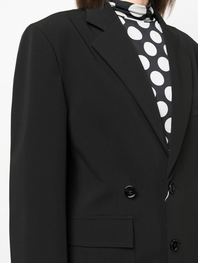 Mm6 Maison Margiela Oversized Single-breasted Blazer In Black