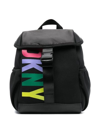 Dkny Teen Logo-tape Zip-up Backpack In 黑色 | ModeSens
