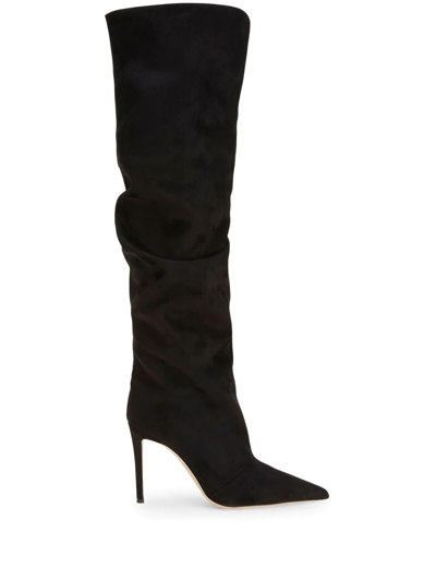 Shop Giuseppe Zanotti Gz Gala Knee-high Boots In Black