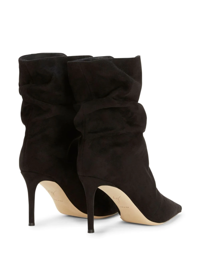 Shop Giuseppe Zanotti Yunah Cut-out Ankle Boots In Black