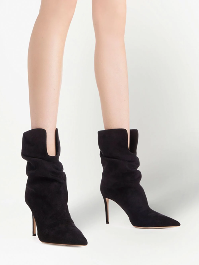 Shop Giuseppe Zanotti Yunah Cut-out Ankle Boots In Black