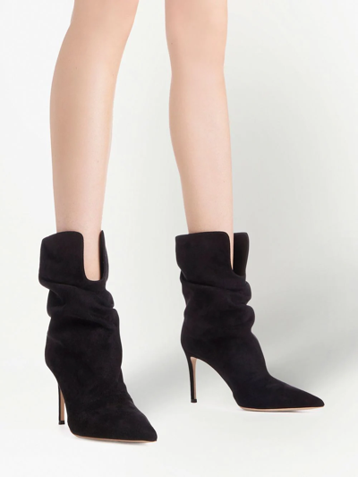 Giuseppe Zanotti Yunah Cut-out Ankle Boots In Black