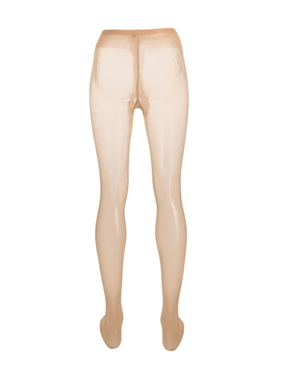 Falke Sheer-coverage High-waisted Tights In Neutrals