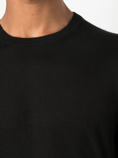Shop Fedeli Long-sleeve Jumper In Black