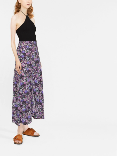 Shop Isabel Marant High-waisted Skirt In Purple