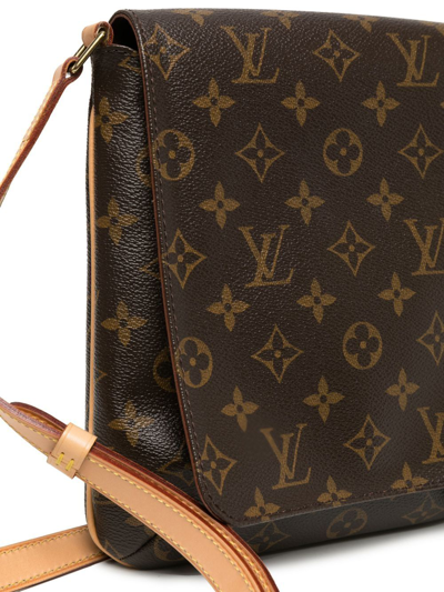 Pre-owned Louis Vuitton 2007  Monogram Musette Salsa Shoulder Bag In Brown