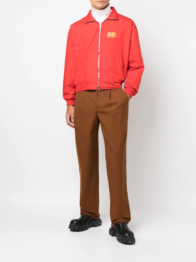 Vtmnts Barcode Wool Tailored Pants In Brown
