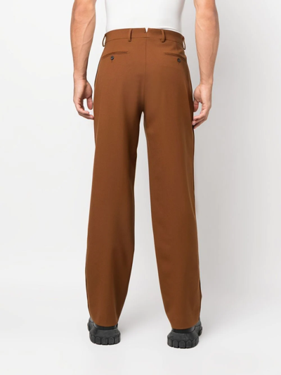 Vtmnts Barcode Wool Tailored Pants In Brown