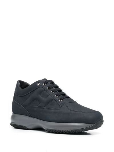 Hogan Interactive Low-top Sneakers In Blue