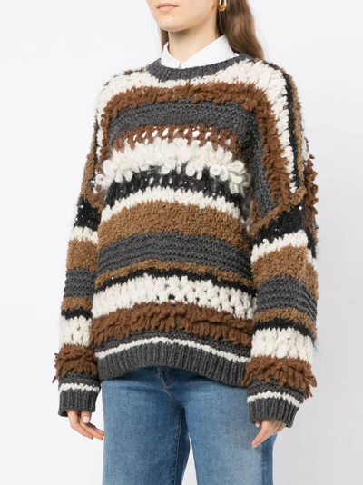 Shop Brunello Cucinelli Chunky-knit Cashmere Jumper In Brown