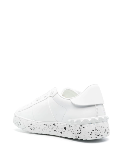 Shop Valentino Untitled Open Sneakers In White