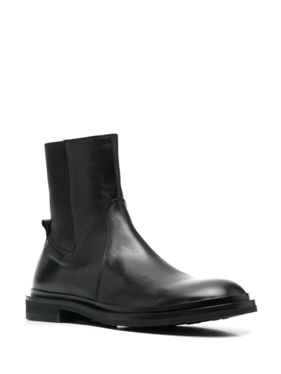 Shop Officine Creative Round-toe Ankle Boots In Black